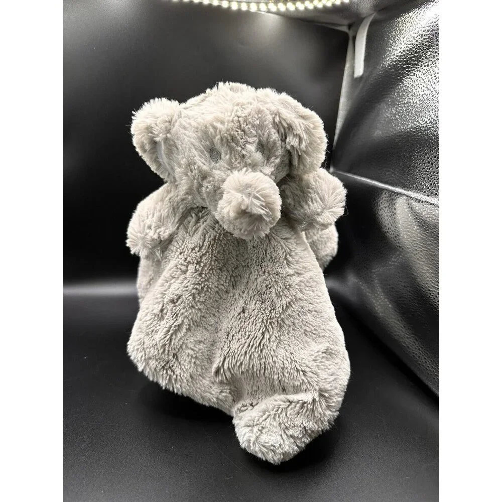 Kellytoy Elephant Security Blanket Grey Plush Baby Lovey Rattle‎ Toy Embroider-2
